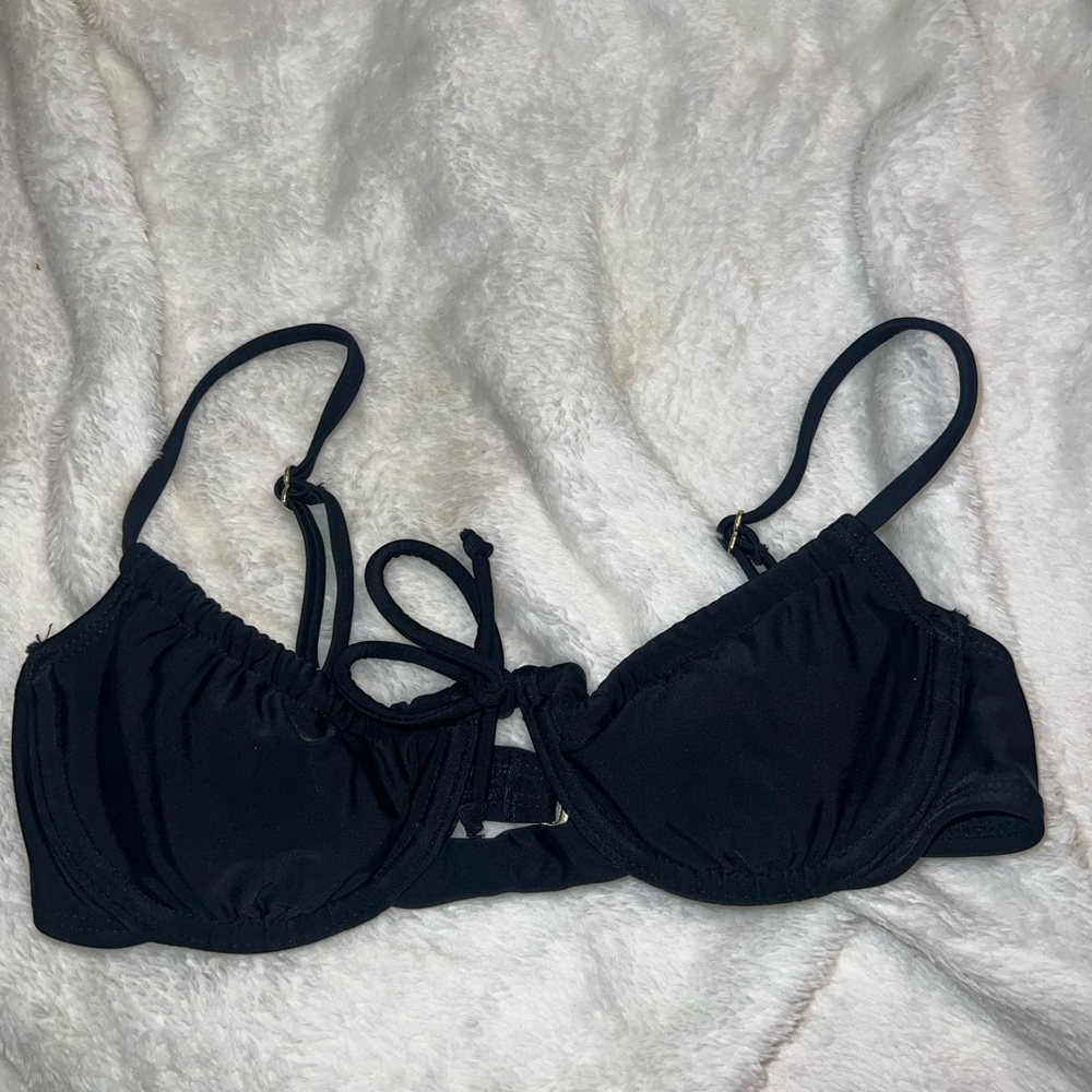 Black Push Up Bathing Suite Top